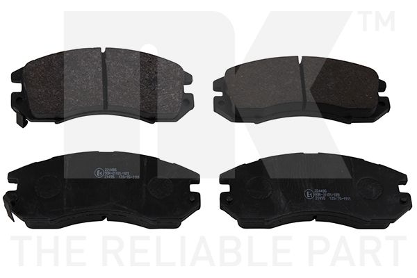 Bremsbelagsatz, Scheibenbremse