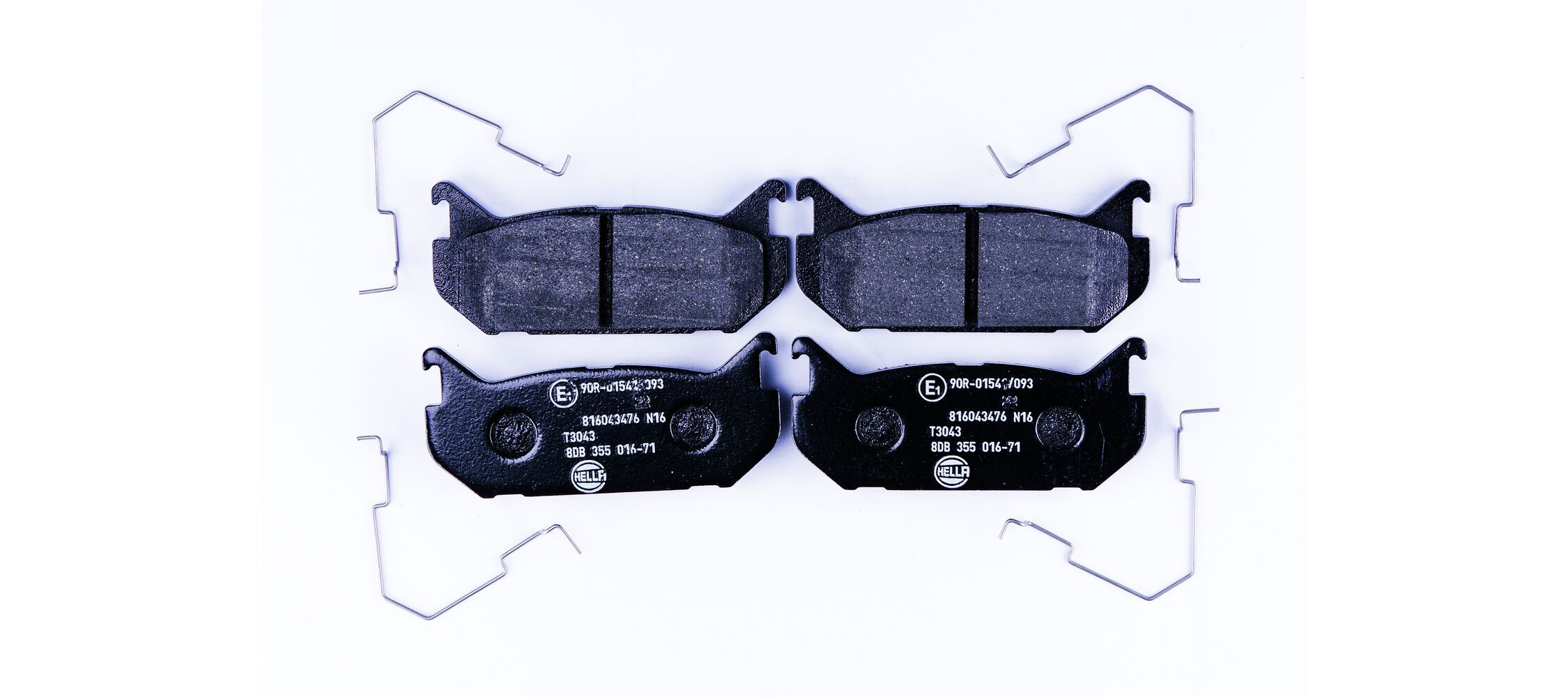HELLA 8DB 355 016-711 - Bremsbelagsatz, Scheibenbremse