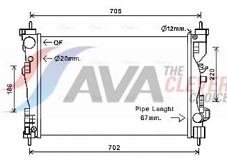 ALA2119 AVA QUALITY COOLING ** CLEVER FIT ** hűtő, motorhűtés