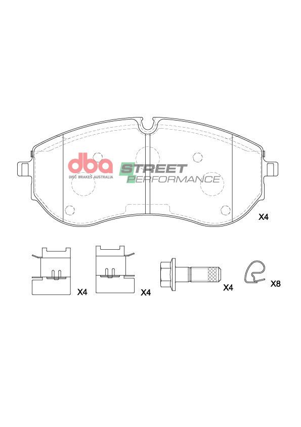 DBA  SP PERFORMANCE  BRAKE PADS [ VW Crafter SY 1LB - 2016 -> F ] - TecDoc Only