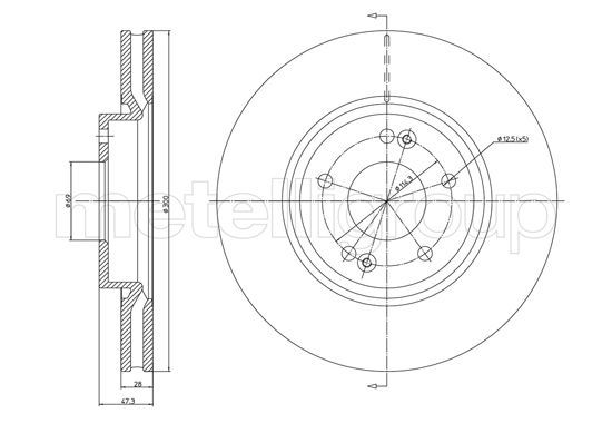 Brake Disc 23-1162C