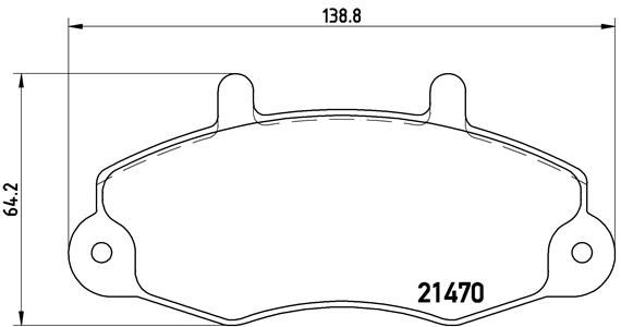 Brake Pad Set, disc brake P 24 032