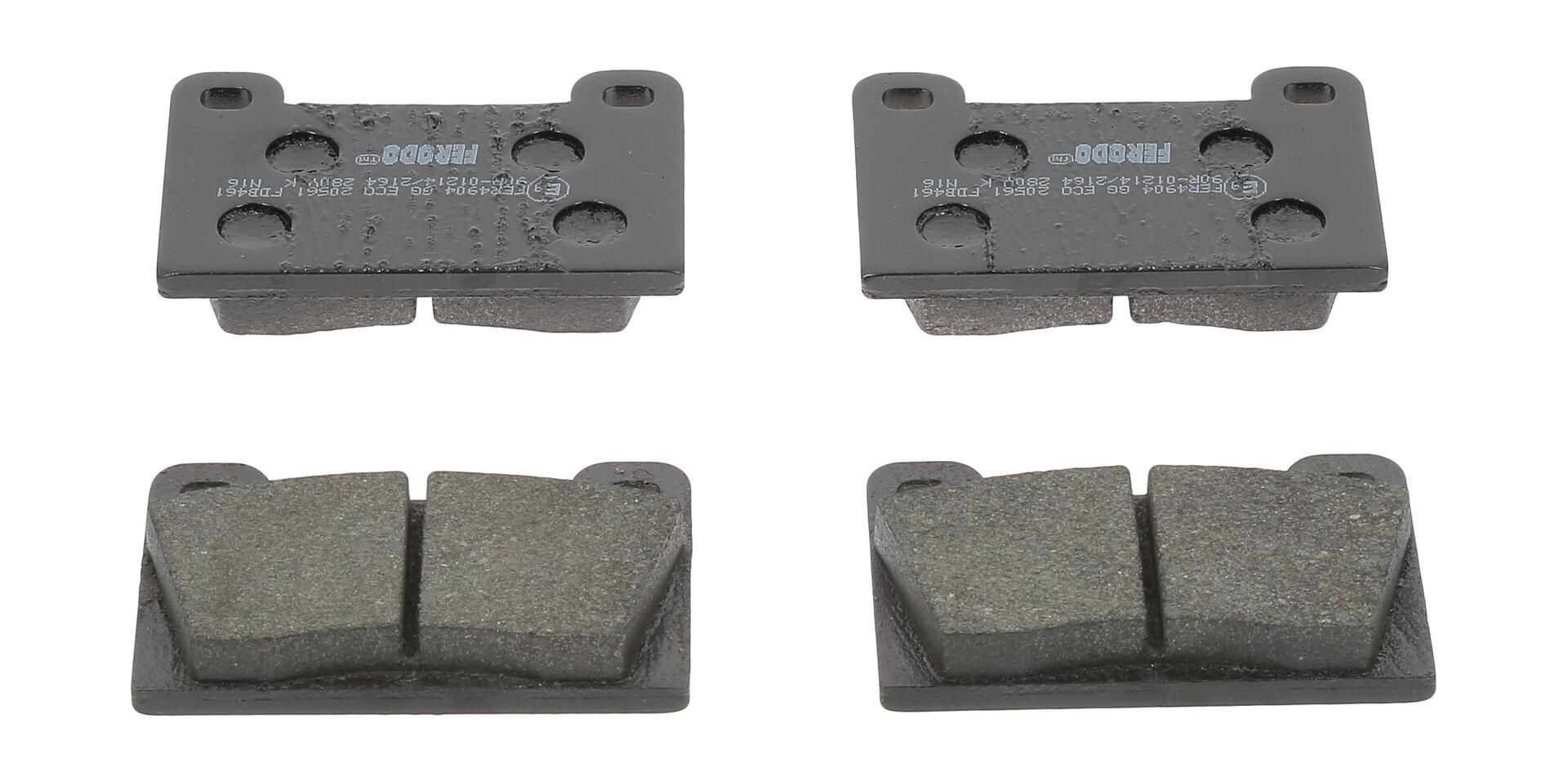 FERODO FDB461 - Bremsbelagsatz, Scheibenbremse