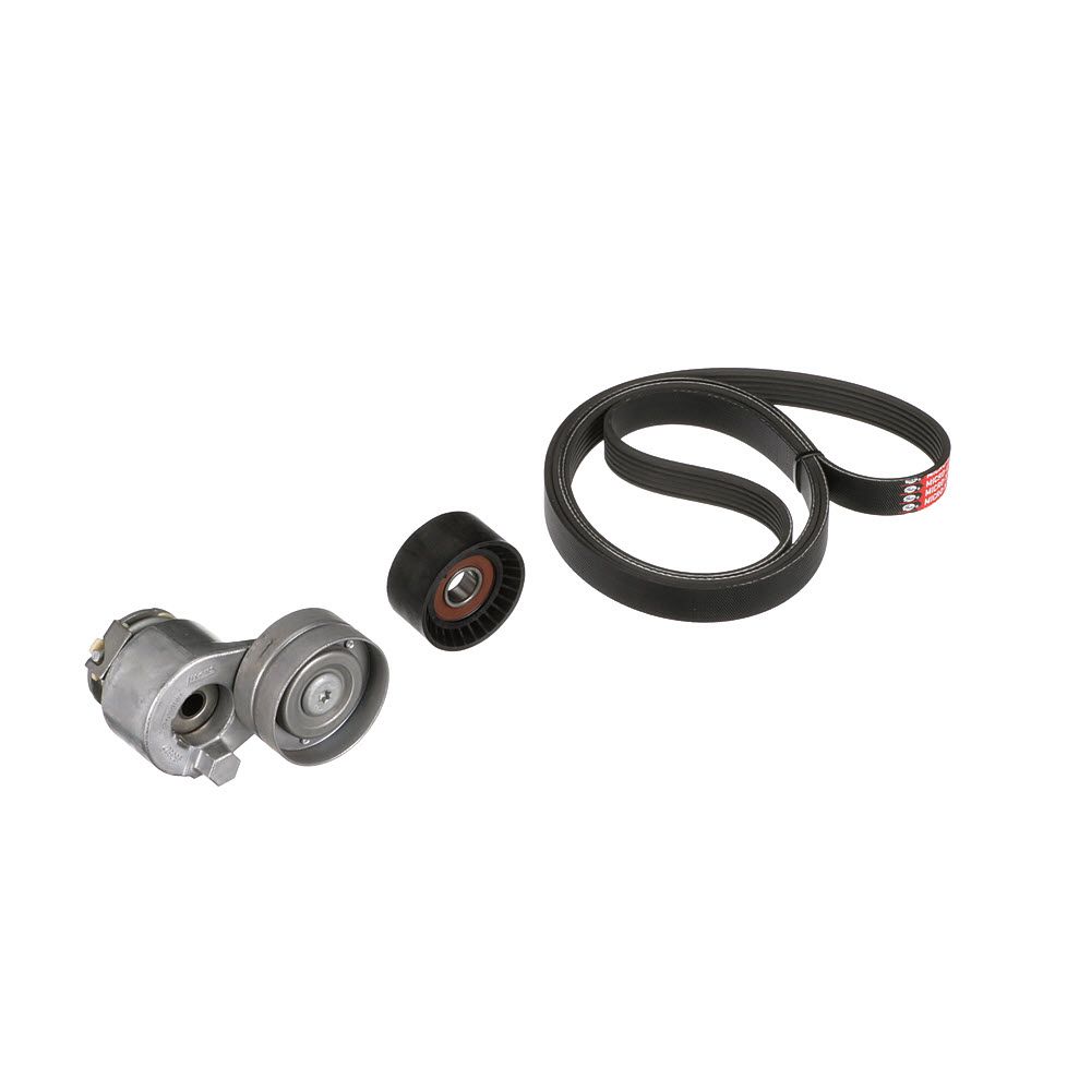 V formos rumbuotas diržas, komplektas