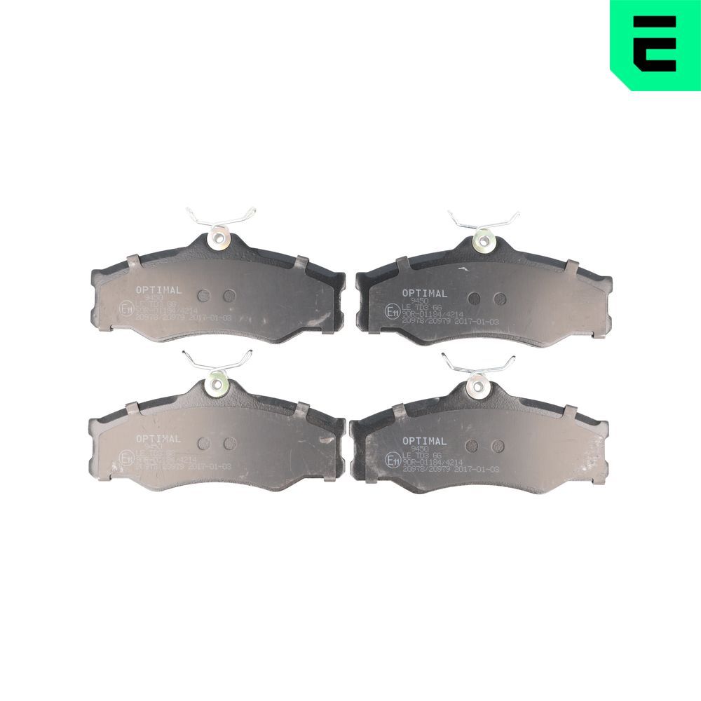 OPTIMAL BP-09450 - Bremsbelagsatz, Scheibenbremse