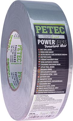 PETEC POWER TAPE/PANZERBAND, SILBER, 50 MM x 50 M
