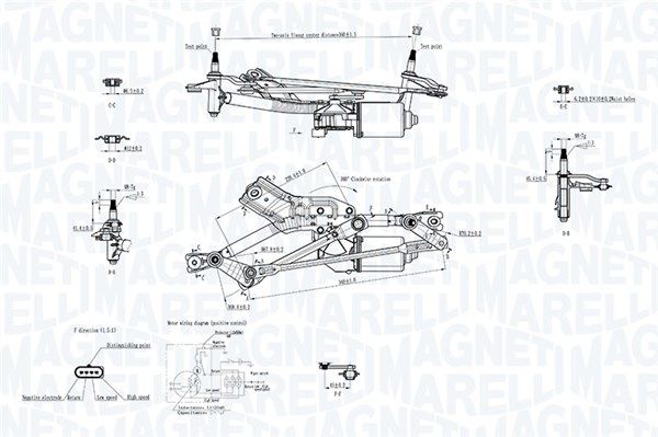 MAGNETI MARELLI 064351734010 Window Cleaning System