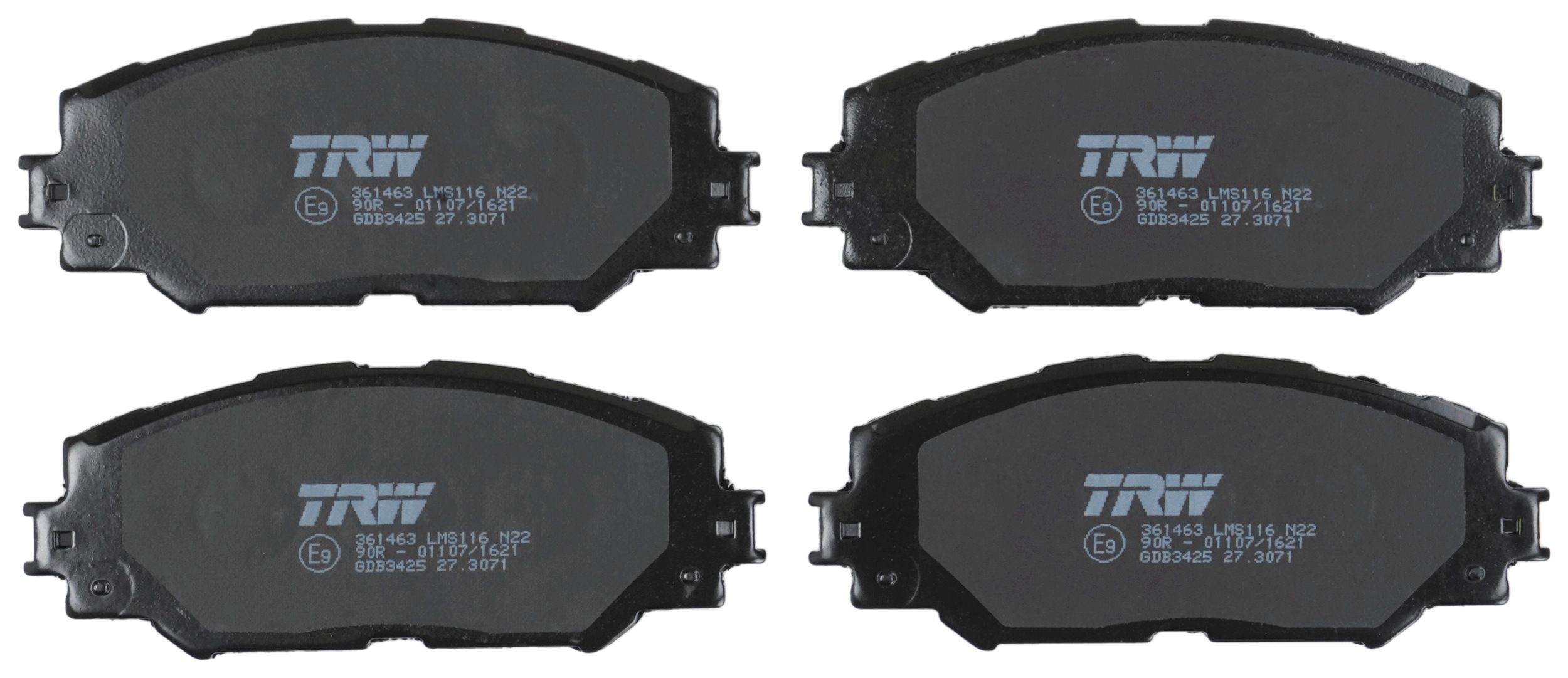 TRW DISC BRAKE PADS - TecDoc 2