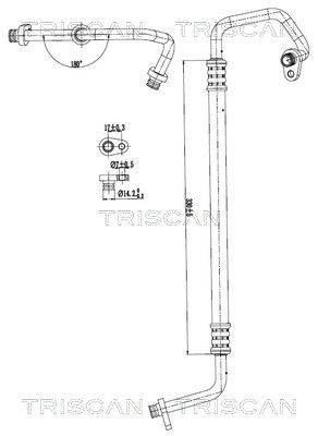 TRISCAN 9010 28047 High-/Low Pressure Line, air conditioning