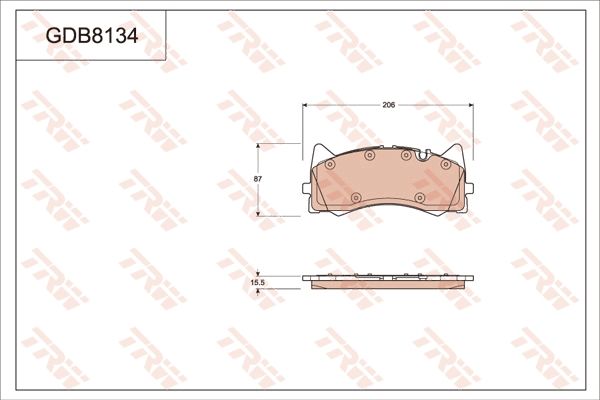 TRW DISC BRAKE PADS - TecDoc Only