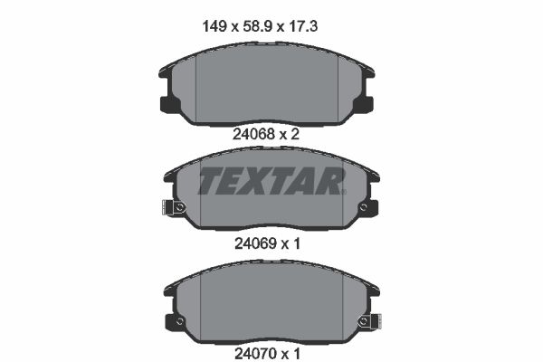 Brake Pad Set, disc brake 2406801