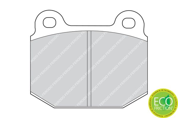 Brake Pad Set, disc brake FDB1282