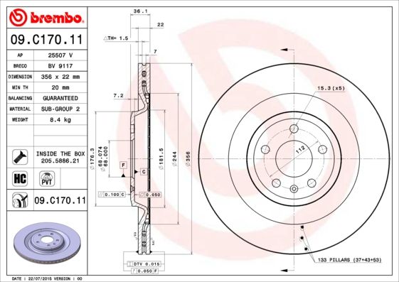 Brake Disc 09.C170.11