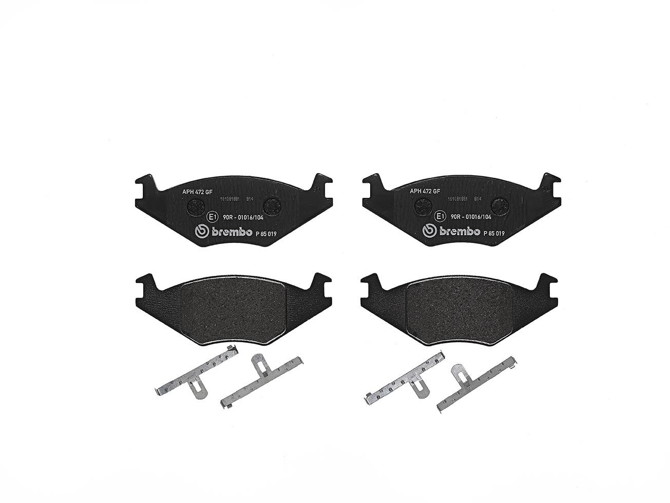BREMBO P 85 019 - Bremsbelagsatz, Scheibenbremse PRIME LINE