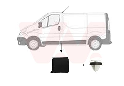 VAN WEZEL 4396423 - Zier-/Schutzleiste, Seitenwand