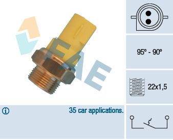 Temperature Switch, radiator fan 36330