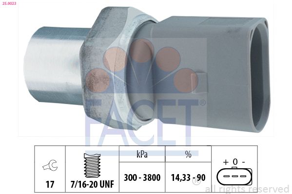 FACET 25.0023 - Druckschalter, Klimaanlage