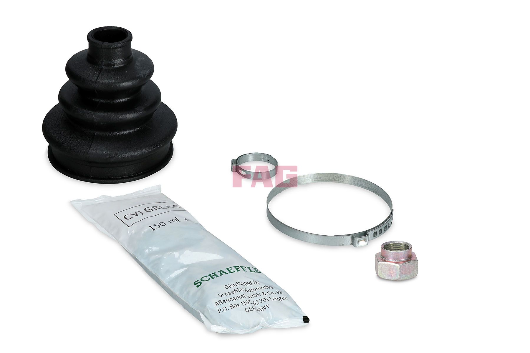 Faltenbalgsatz, Antriebswelle