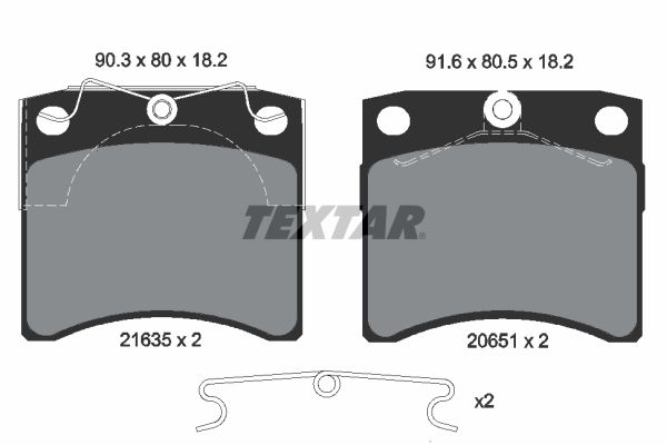 Brake Pad Set, disc brake 2163501