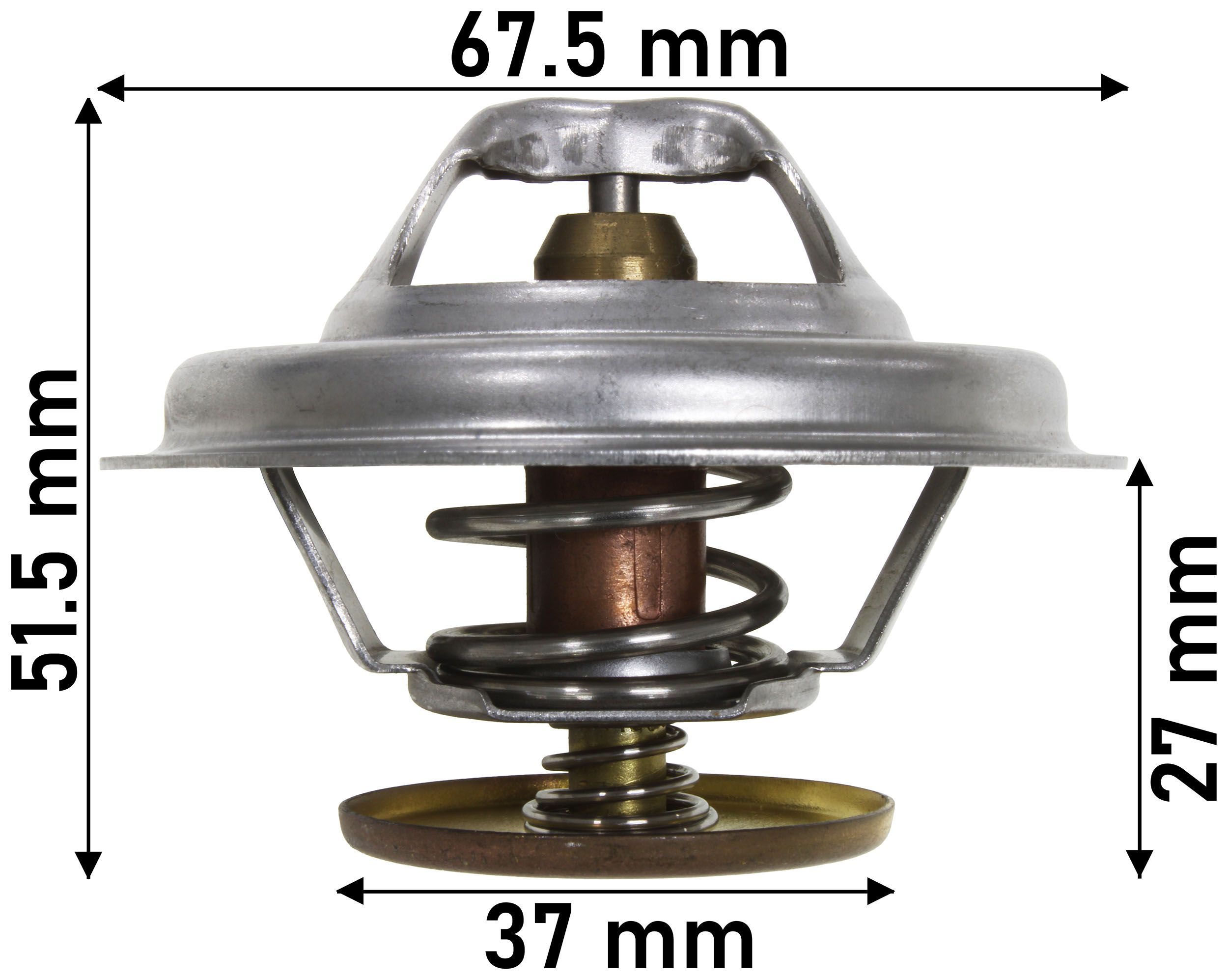THERMOSTAT 68MM DIA 82C MULTIPLE APPLICATIONS - TecDoc 1