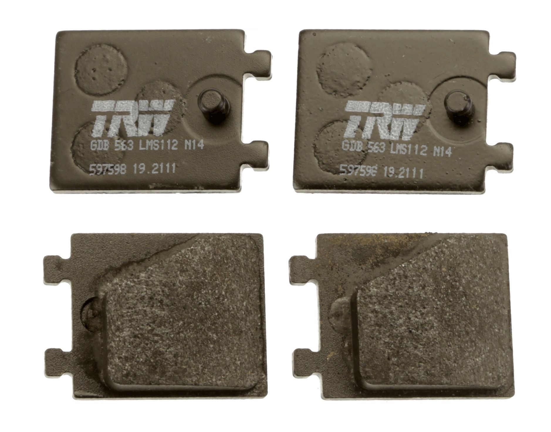 TRW DISC BRAKE PADS - TecDoc 2