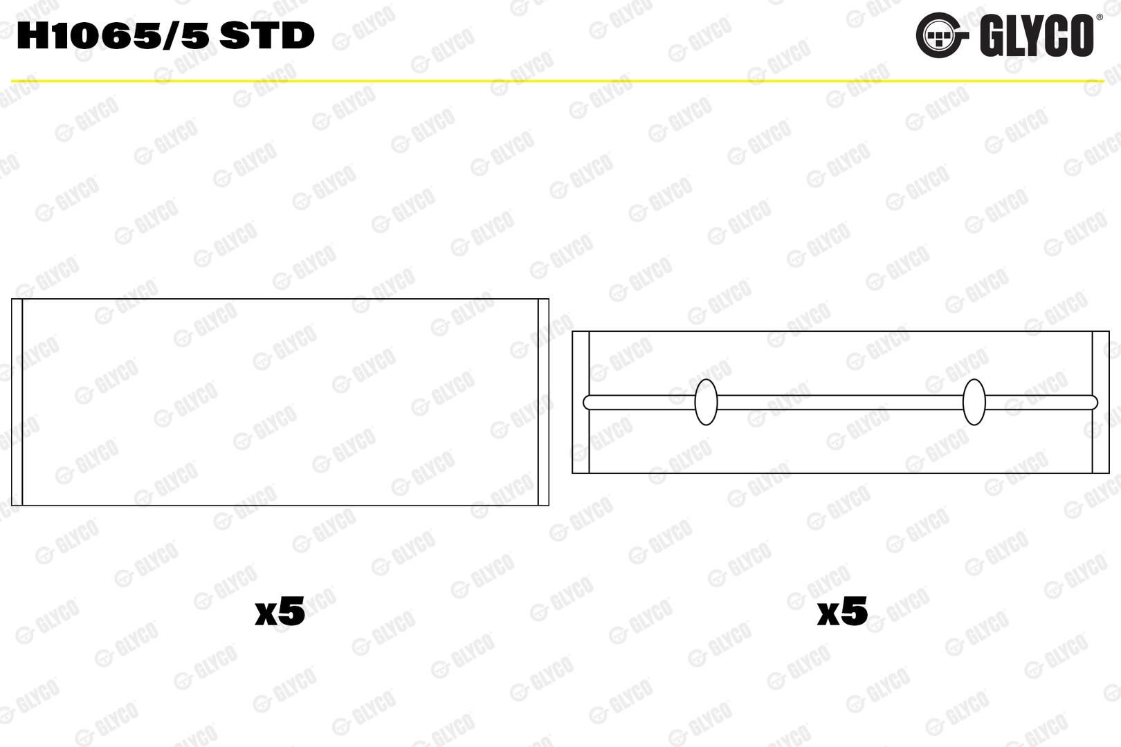 GLYCO H1065/5 STD - Kurbelwellenlager