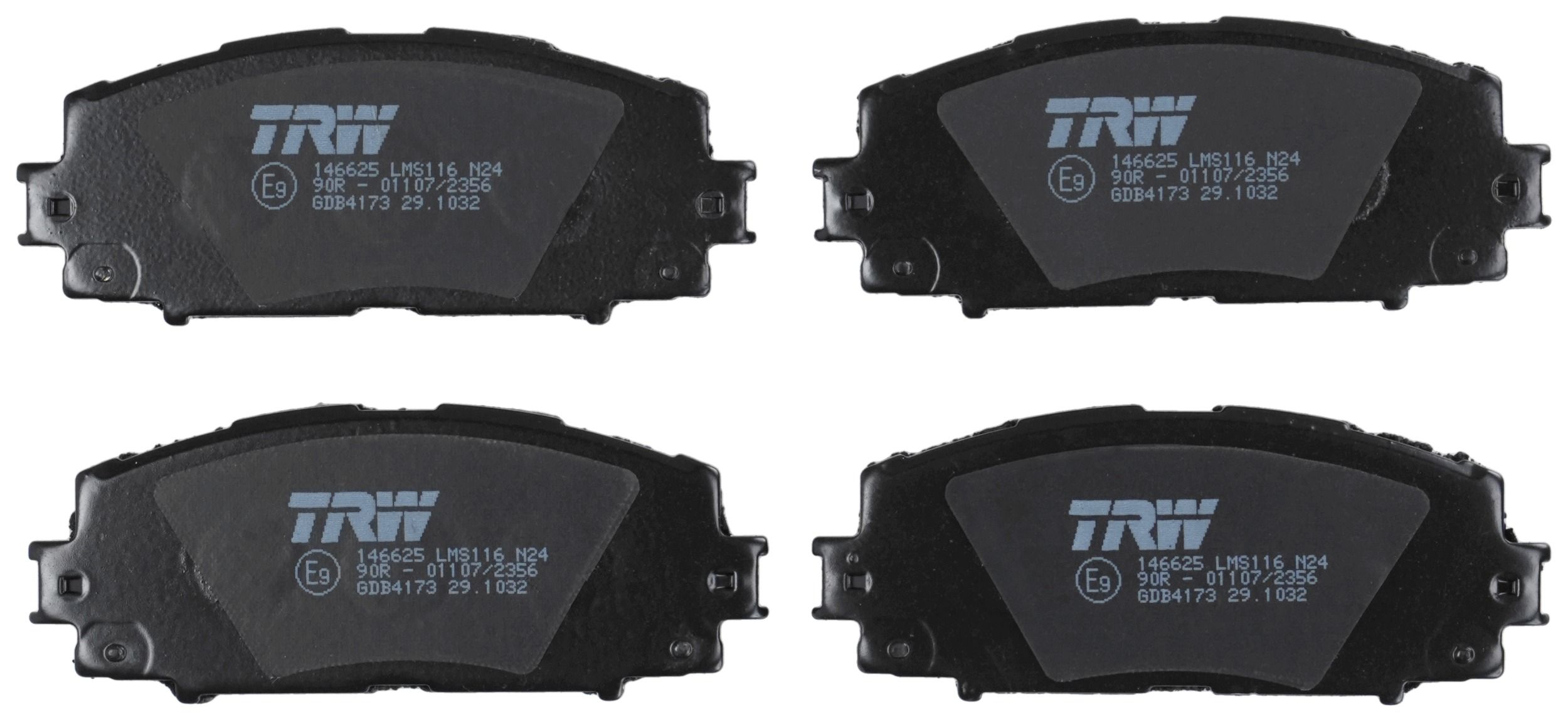 TRW DISC BRAKE PADS - TecDoc 2