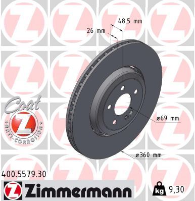 Zimmermann 400.5579.30 Bremsscheibe