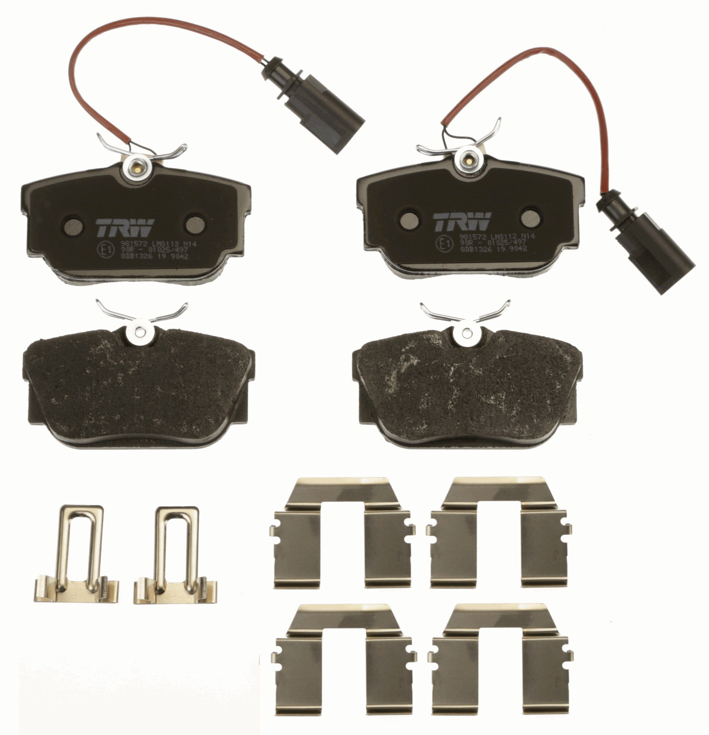 TRW DISC BRAKE PADS - TecDoc 2