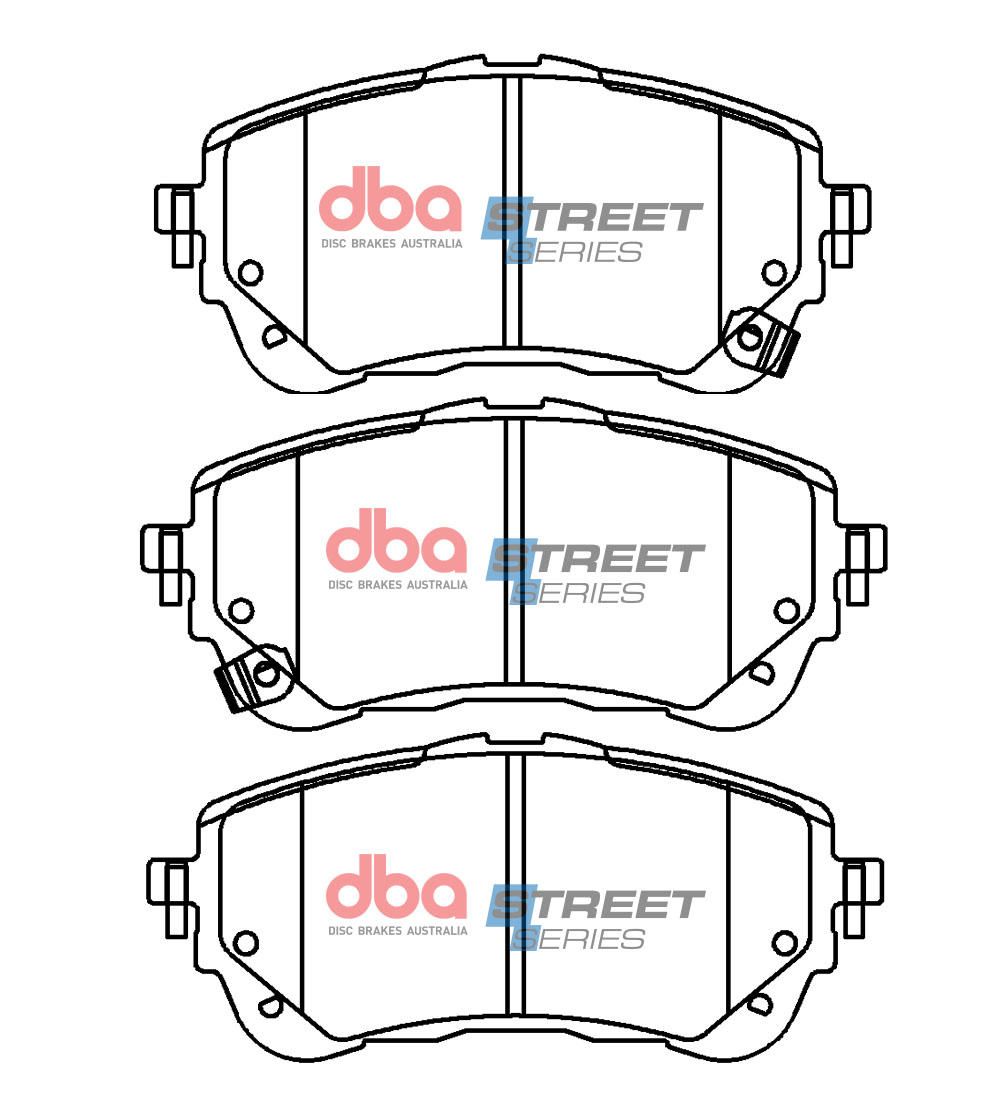 DBA SS STREET SERIES BRAKE PADS [Toyota Corolla ZRE211, ZWE211 - 2018 on F] - TecDoc Only
