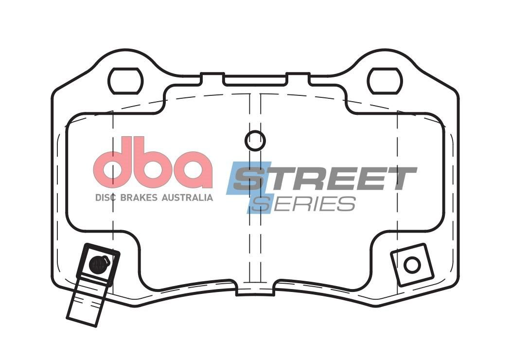 DBA SSEV STREET SERIES BRAKE PADS [Tesla Roadster 2012 On / Model S 2014 On / Model X 2016 On R ] - TecDoc Only