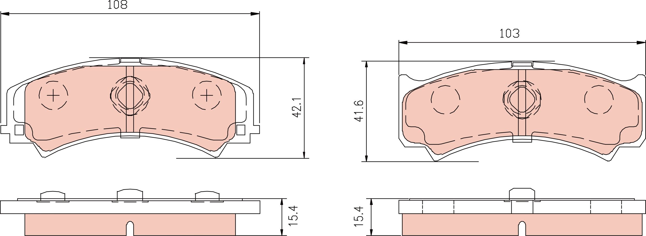 TRW DISC BRAKE PADS - TecDoc Only