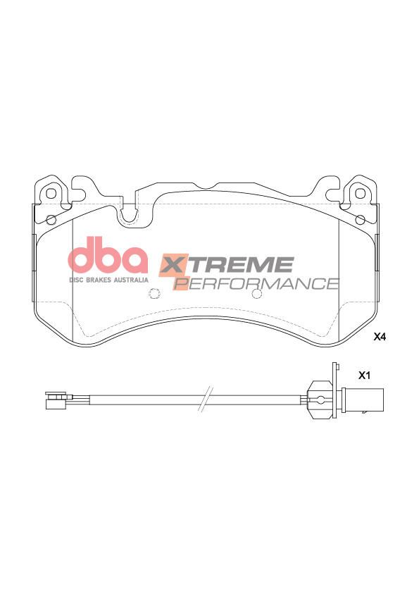 DBA  XP PERFORMANCE  BRAKE PADS [ AUDI , Mercedes AMG PERFORMANCE 2015-2018 F ] - TecDoc Only
