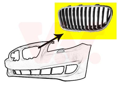 VAN WEZEL 0617513 Radiator Grille