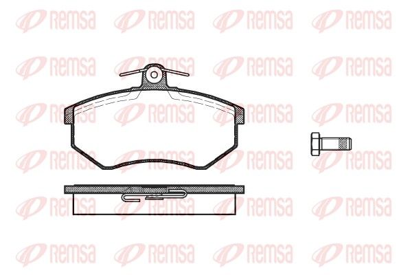 Brake Pad Set, disc brake 0134.00