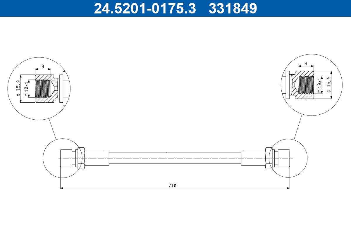 ATE 24.5201-0175.3 - Bremsschlauch