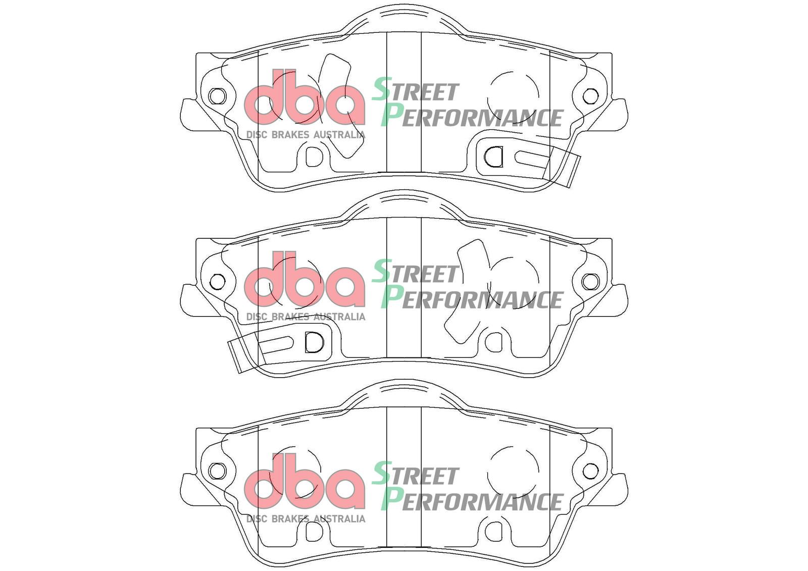 DBA SP PERFORMANCE BRAKE PADS [ Holden Commodore VF 2013-2017 PBR R ] - TecDoc Only