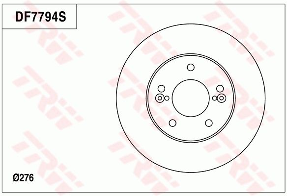 TRW BRAKE DISC - TecDoc Only