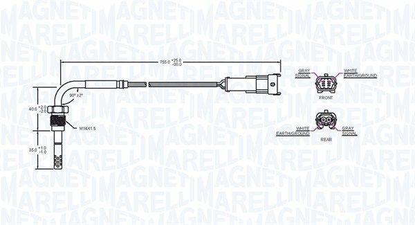 Sensor, Abgastemperatur