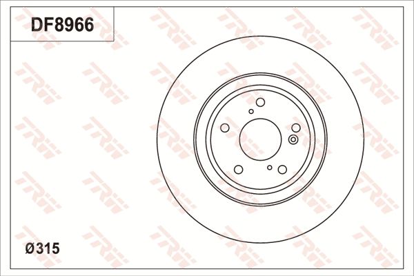 TRW BRAKE DISK - TecDoc Only