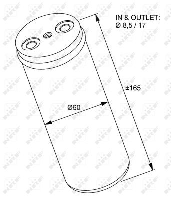 NRF 33233 Dryer, air conditioning