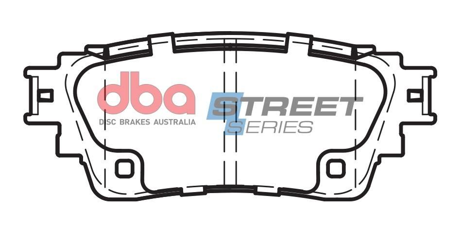 DBA SS STREET SERIES BRAKE PADS [ Mitsubishi Eclipse Cross 2017 -> R ] - TecDoc Only