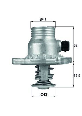 Thermostat, coolant TM 11 105