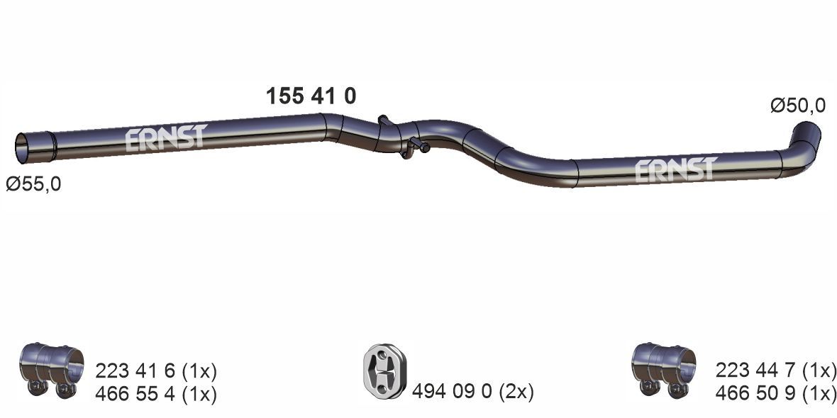 ERNST 155410 - Abgasrohr
