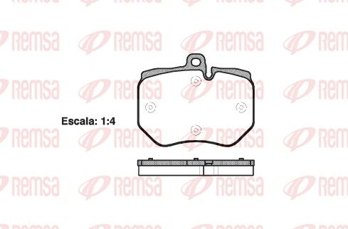 Brake Pad Set, disc brake 1400.00