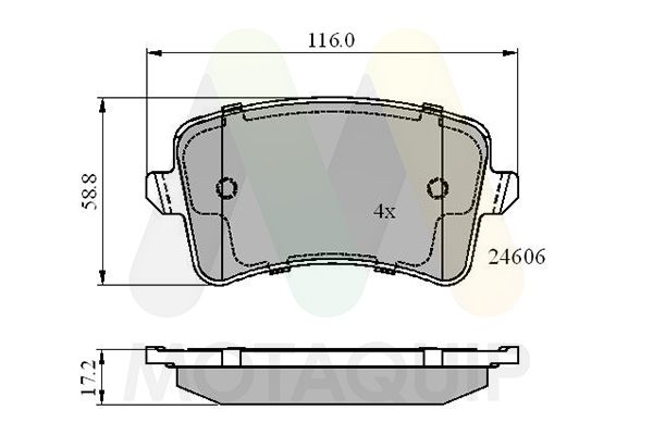 Bremsbelagsatz, Scheibenbremse