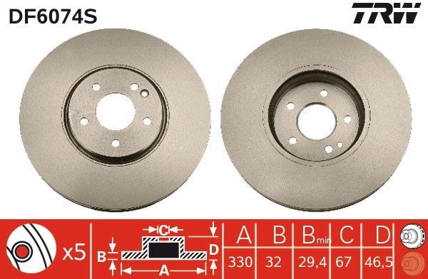 Brake Disc DF6074S