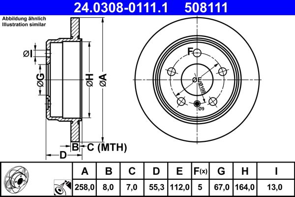 Brake Disc 24.0308-0111.1