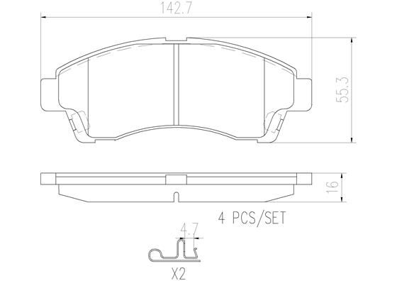 MAZDA B2600 91-99 (FRT) - TecDoc 1