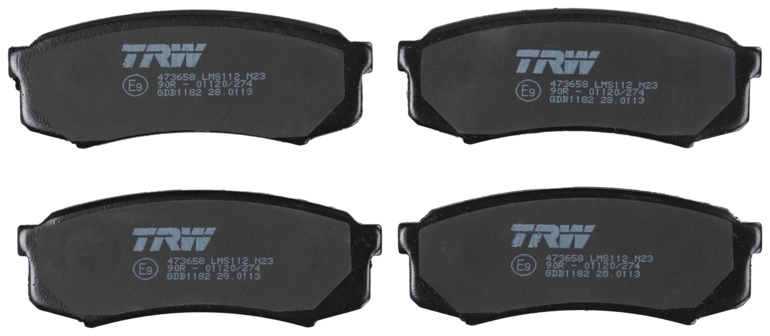TRW DISC BRAKE PADS - TecDoc 2
